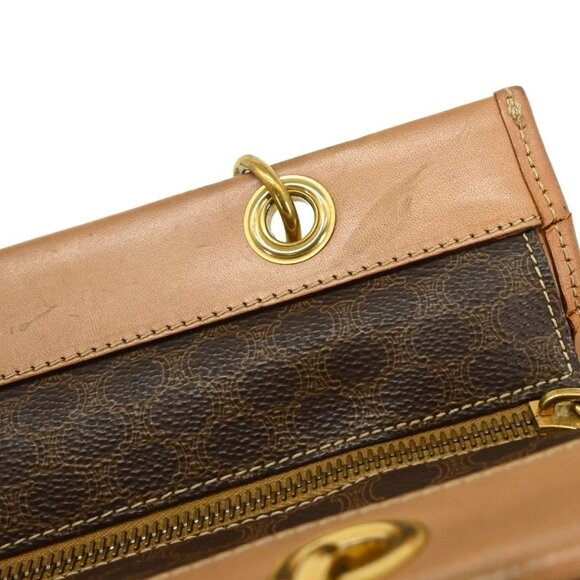 Celine Brown PVC Macadam Handbag - Picture 6 of 10